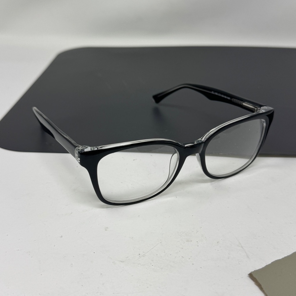 Elements Europa Unisex Eyeglass Frame Black Crystal EL 180 53 [] 19 -140 Eyewear